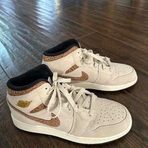 Nike Air Jordans in Beige.